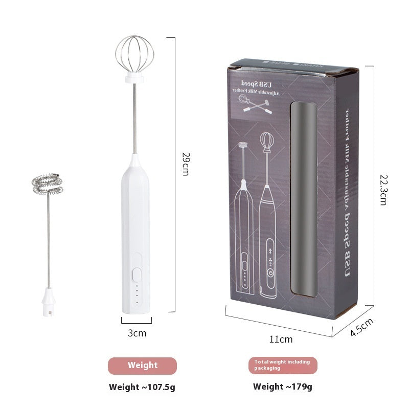 Handheld Electric USB Rechargeable Baking Coffee Whisk