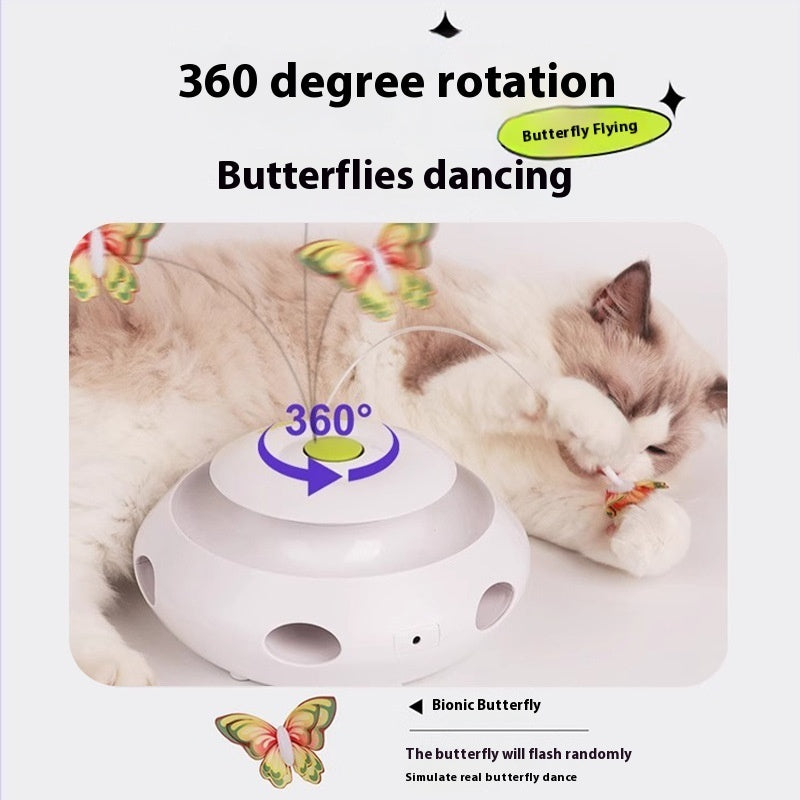 WhiskerWhirl™ Automatic Cat Teaser & Stress Reliever Toy (3 in 1)