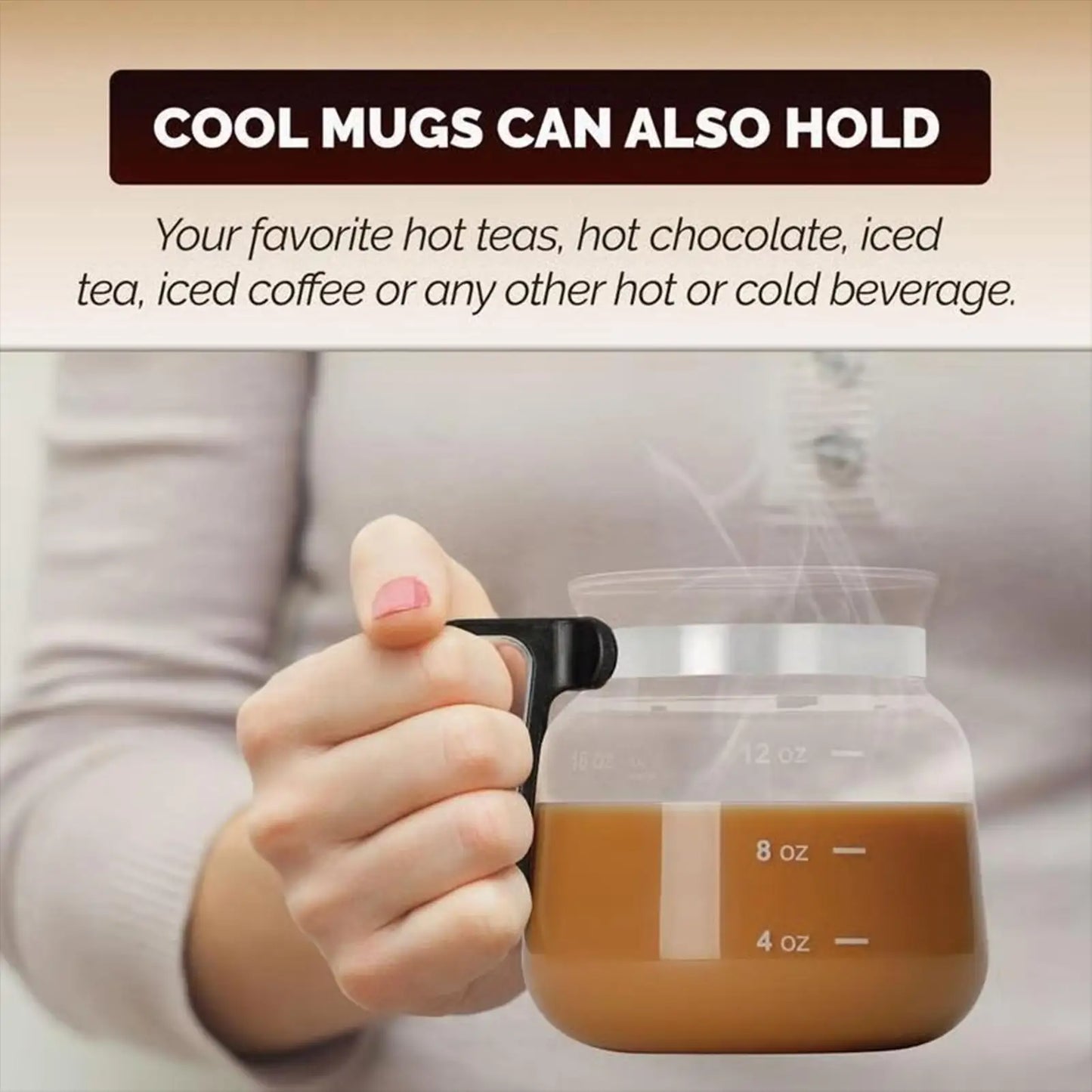 CaféGlass™ – 16oz Coffee Pot Style Mug