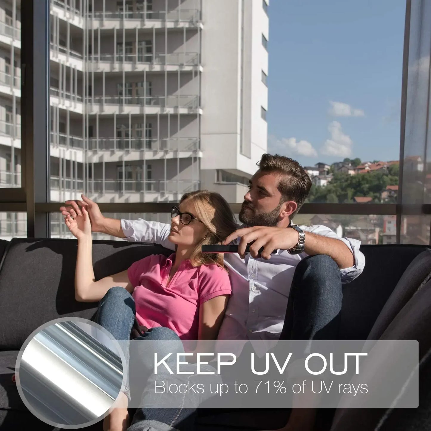 SafeView™ Ultra-Glare Blocking Window Privacy Film