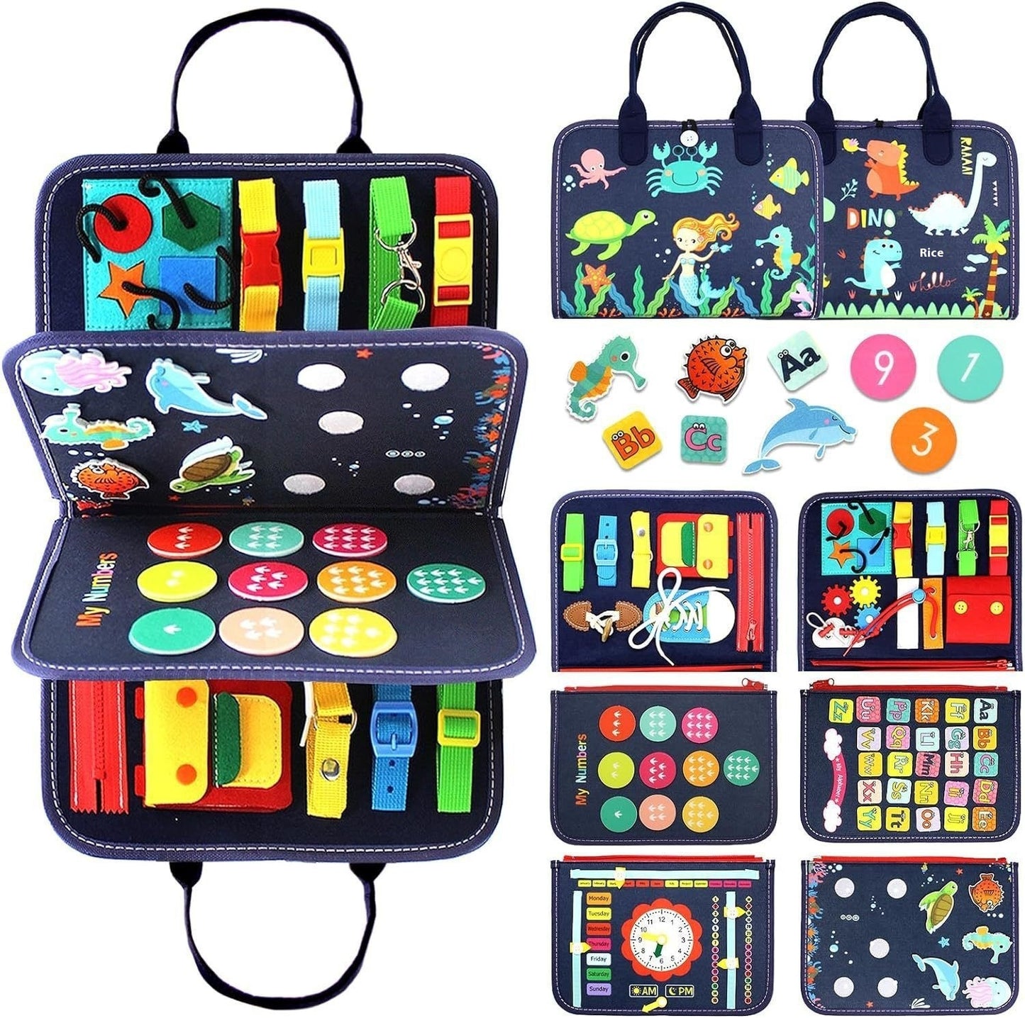 Children's Busy Dressing Buckle Learning Board