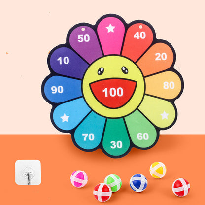 Children's Sticky Ball Cartoon Fun Dart Board
