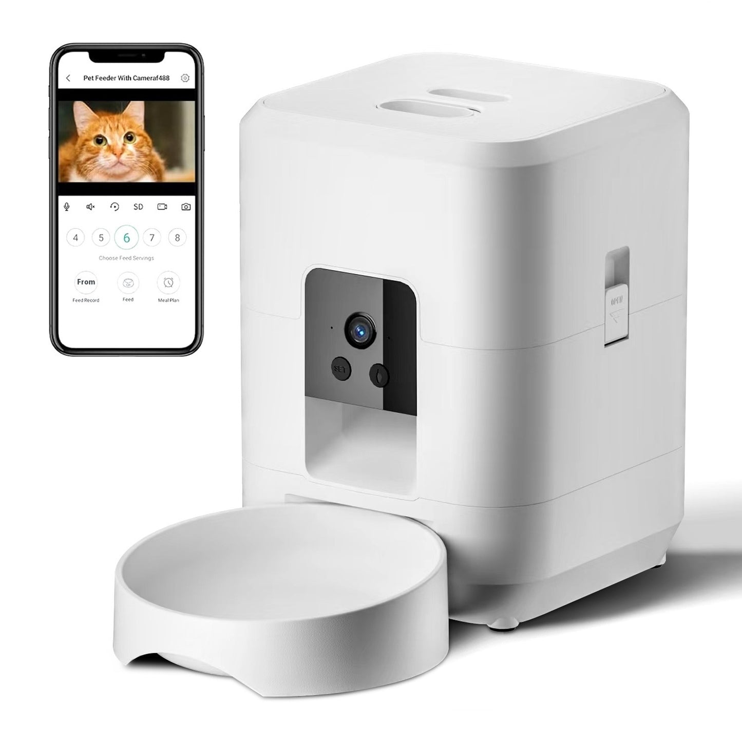 Intelligent Timing Quantitative Remote Automatic Pet Feeder