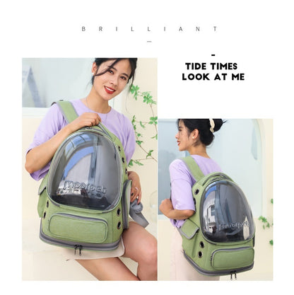 Outdoor Portable Breathable Space Pet Backpack
