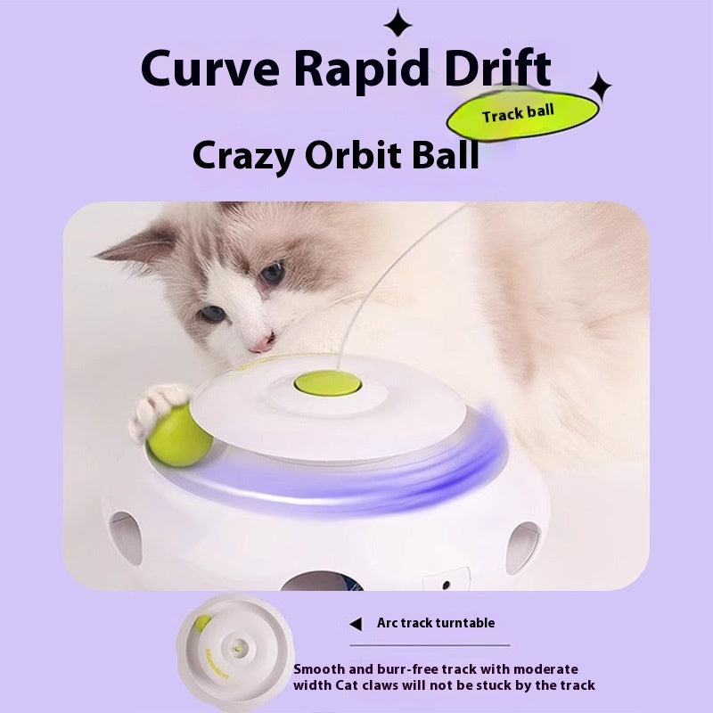 WhiskerWhirl™ Automatic Cat Teaser & Stress Reliever Toy (3 in 1)