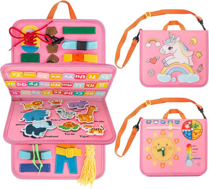 Children's Busy Dressing Buckle Learning Board