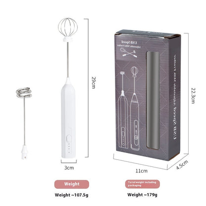 Handheld Electric USB Rechargeable Baking Coffee Whisk