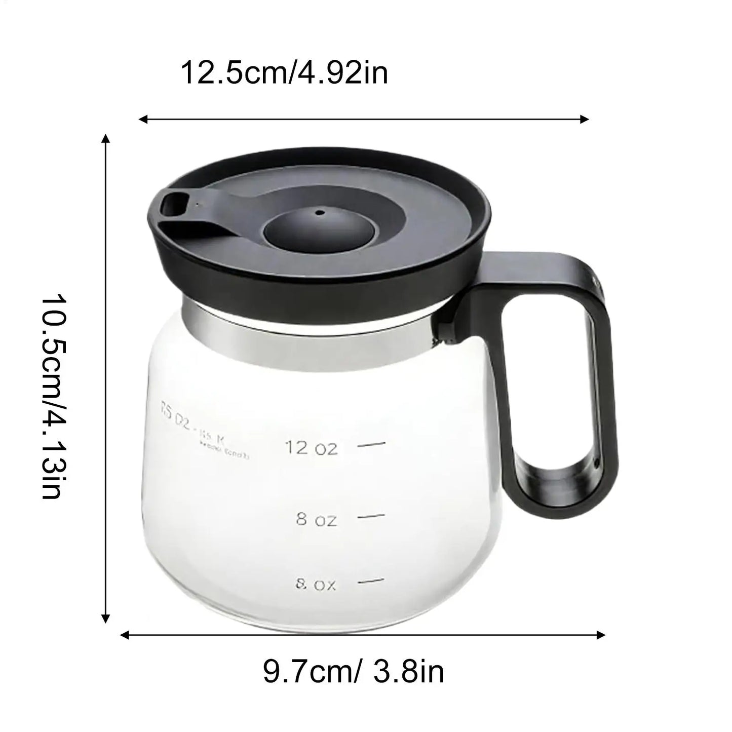 CaféGlass™ – 16oz Coffee Pot Style Mug