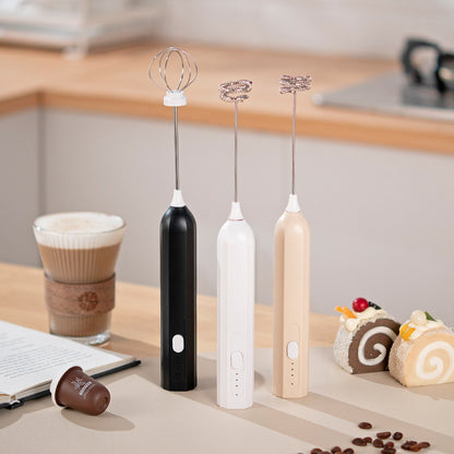 Handheld Electric USB Rechargeable Baking Coffee Whisk