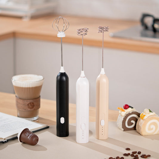Handheld Electric USB Rechargeable Baking Coffee Whisk