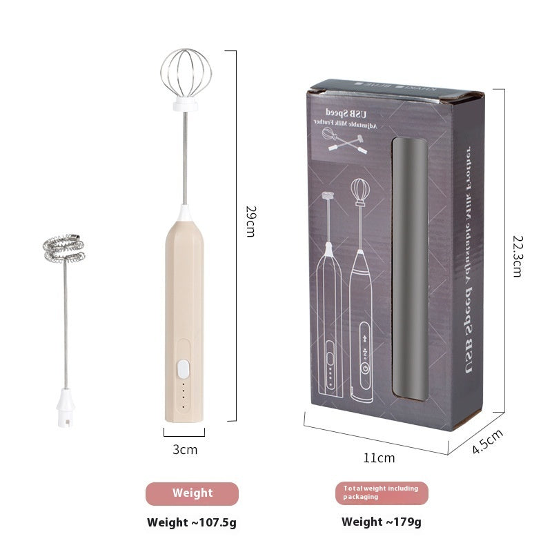 Handheld Electric USB Rechargeable Baking Coffee Whisk
