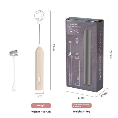 Handheld Electric USB Rechargeable Baking Coffee Whisk