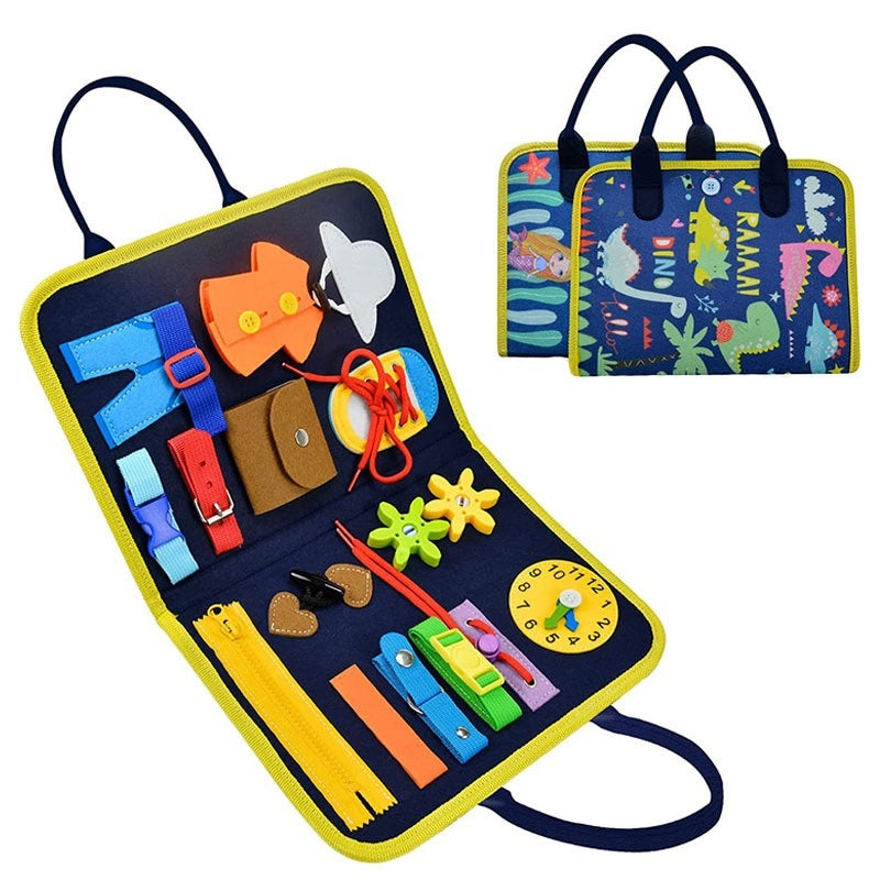 Children's Busy Dressing Buckle Learning Board