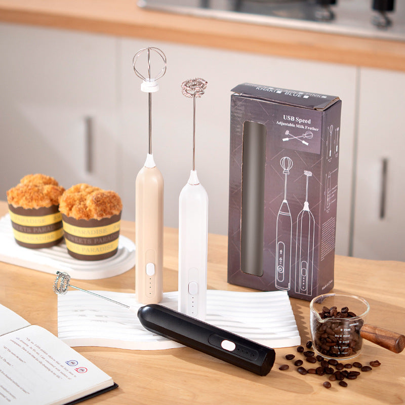 Handheld Electric USB Rechargeable Baking Coffee Whisk