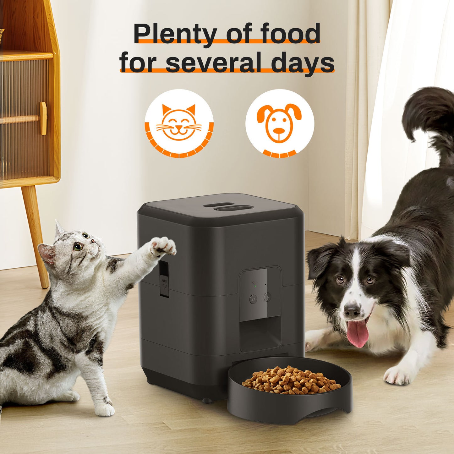 Intelligent Timing Quantitative Remote Automatic Pet Feeder
